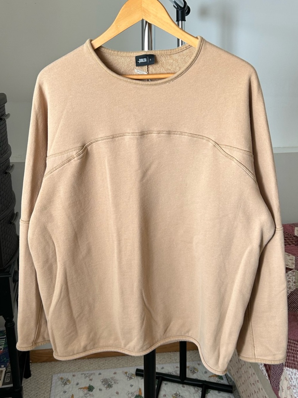 Publish Pullover Sweatshirt Tan Large